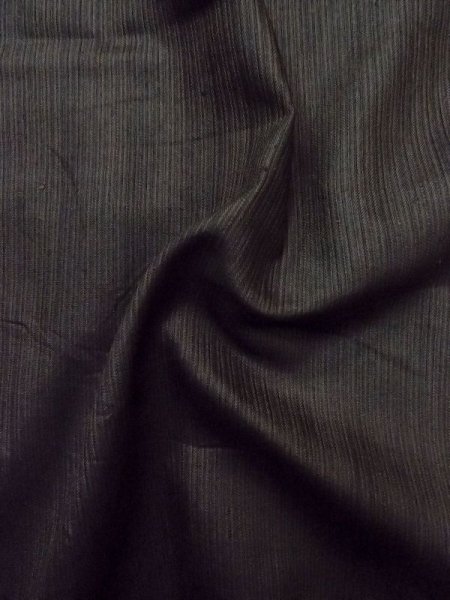 画像10: N0117D Mint  男性用着物  シルク(正絹)  深い 茶色, 縞 【中古】 【USED】 【リサイクル】 ★★★★☆ (10)