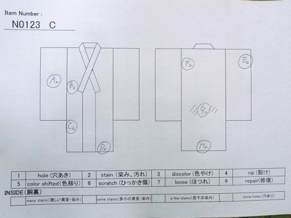 画像11: N0123C  女性用 紬 使用感あり、矢羽根柄 シルク(正絹) 鮮やか 灰色がかった 桃色, 縞 【中古】 【USED】 【リサイクル】 ★★☆☆☆ (11)