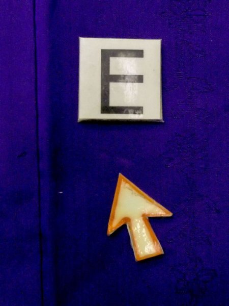 画像18: N0123D  女性用 織  シルク(正絹) 鮮やか 青み 紫色, 花 【中古】 【USED】 【リサイクル】 ★★☆☆☆ (18)