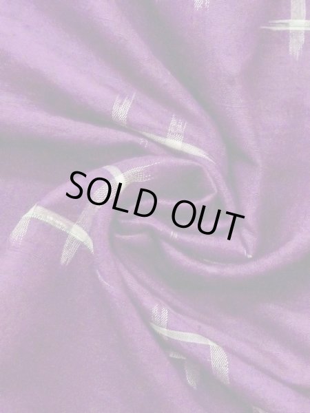 画像9: N0123E  女性用 紬 使用感あり シルク(正絹)  鮮やか 紫色, いげた 【中古】 【USED】 【リサイクル】 ★★☆☆☆ (9)