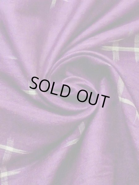 画像10: N0123E  女性用 紬 使用感あり シルク(正絹)  鮮やか 紫色, いげた 【中古】 【USED】 【リサイクル】 ★★☆☆☆ (10)