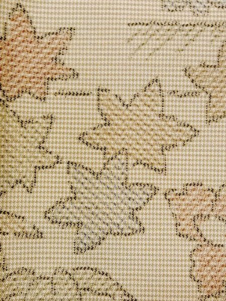 画像6: N0123K  女性用 紬  シルク(正絹) 薄い 灰色がかった ベージュ, ぼたん 【中古】 【USED】 【リサイクル】 ★★☆☆☆ (6)