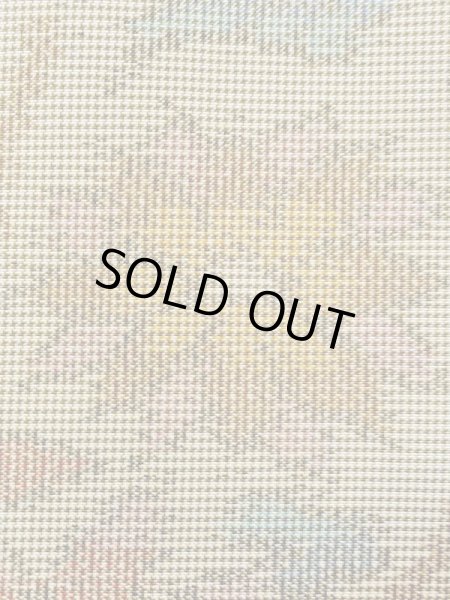 画像7: N0123M  女性用 紬  シルク（正絹）  灰色がかった 緑色, 花 【中古】 【USED】 【リサイクル】 ★★☆☆☆ (7)