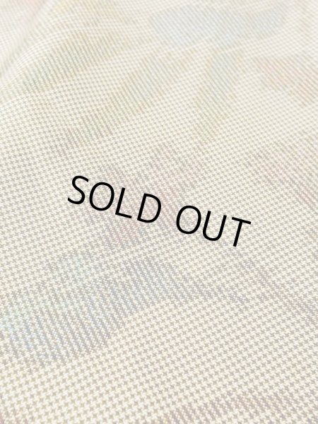 画像9: N0123M  女性用 紬  シルク（正絹）  灰色がかった 緑色, 花 【中古】 【USED】 【リサイクル】 ★★☆☆☆ (9)