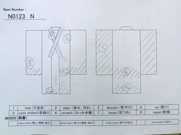 画像11: N0123N  女性用 紬  シルク(正絹) 淡い 薄い 水色, 寺 【中古】 【USED】 【リサイクル】 ★★☆☆☆ (11)