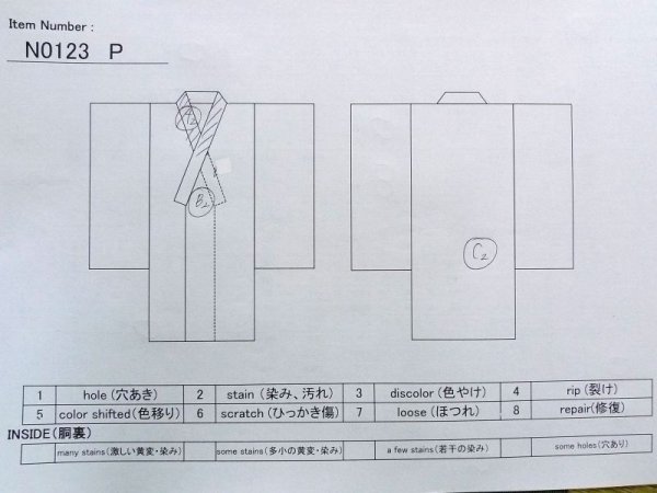 画像11: N0123P  女性用 紬  化繊   黒, 線 【中古】 【USED】 【リサイクル】 ★★☆☆☆ (11)