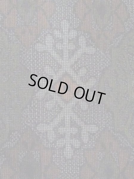 画像5: N0123Q  女性用 紬  シルク（正絹）  深い 灰色, 抽象的模様 【中古】 【USED】 【リサイクル】 ★★☆☆☆ (5)