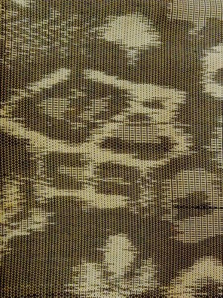 画像6: N0123R  女性用 紬  シルク(正絹)   オリーブ, 家 【中古】 【USED】 【リサイクル】 ★★☆☆☆ (6)