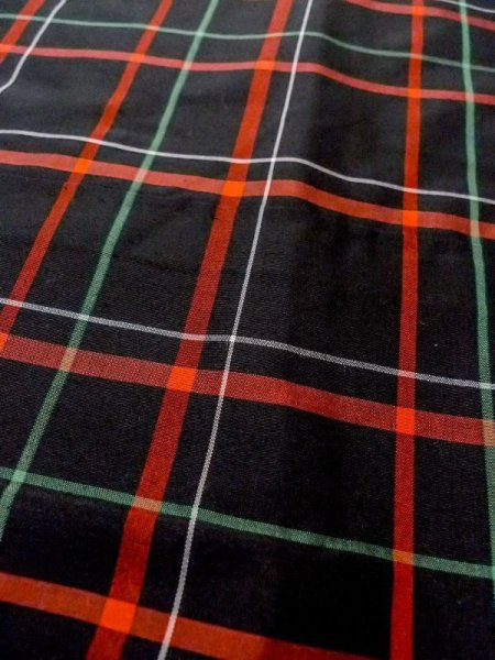 画像7: N0123T Mint  女性用 紬  シルク（正絹）   黒, チェック柄 【中古】 【USED】 【リサイクル】 ★★★★☆ (7)