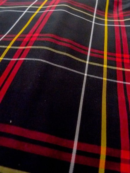 画像8: N0123U Mint  女性用 紬  シルク(正絹)   黒, チェック柄 【中古】 【USED】 【リサイクル】 ★★★★☆ (8)