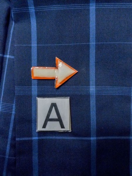 画像12: N0123V  女性用 紬  シルク(正絹)   紺, チェック柄 【中古】 【USED】 【リサイクル】 ★★★☆☆ (12)