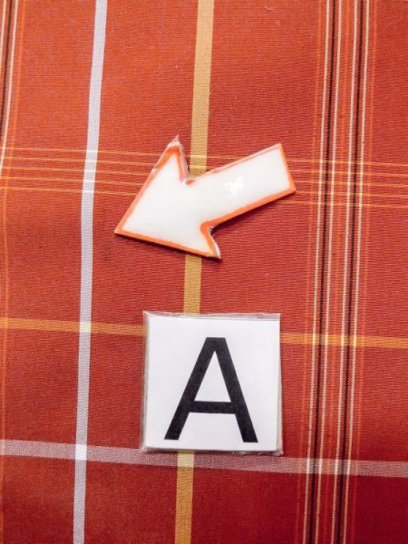 画像12: N0123W  女性用 紬  シルク（正絹）   橙色, チェック柄 【中古】 【USED】 【リサイクル】 ★★★☆☆ (12)