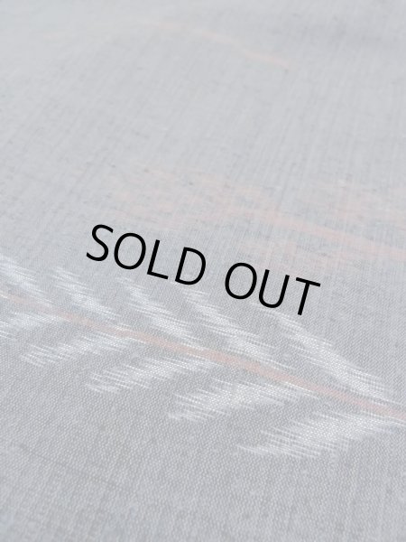 画像8: N0124C Mint  女性用 紬  シルク（正絹）  深い 灰色, 草 【中古】 【USED】 【リサイクル】 ★★★★☆ (8)