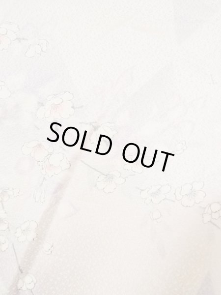 画像6: N0124D  女性用 小紋  シルク(正絹) 淡い 薄い 紫色, 花 【中古】 【USED】 【リサイクル】 ★★☆☆☆ (6)