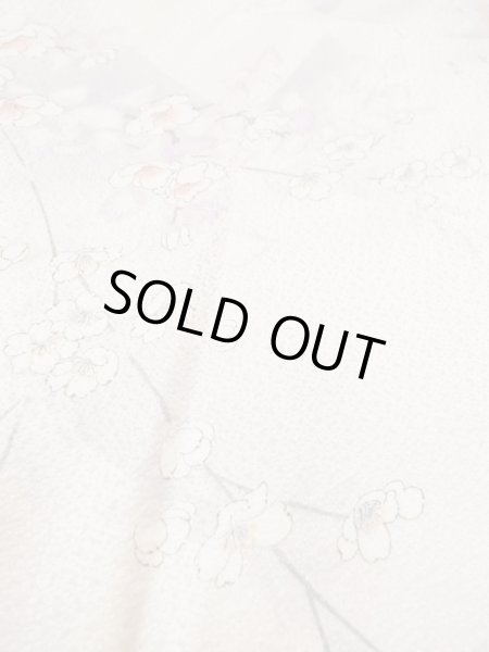 画像8: N0124D  女性用 小紋  シルク(正絹) 淡い 薄い 紫色, 花 【中古】 【USED】 【リサイクル】 ★★☆☆☆ (8)