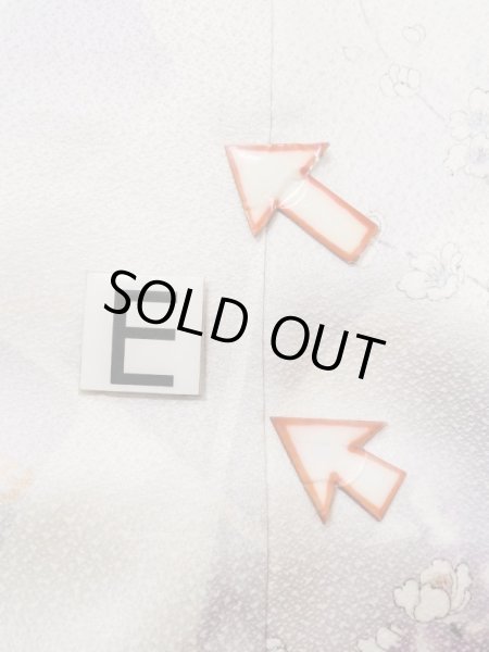 画像18: N0124D  女性用 小紋  シルク(正絹) 淡い 薄い 紫色, 花 【中古】 【USED】 【リサイクル】 ★★☆☆☆ (18)