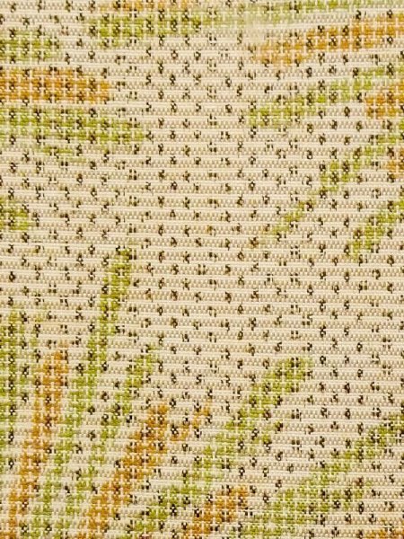 画像6: N0130A  女性用 単衣  シルク(正絹) 淡い 灰色がかった 緑色, 花 【中古】 【USED】 【リサイクル】 ★★☆☆☆ (6)