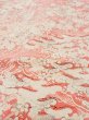 画像9: N0130G  女性用 小紋  シルク（正絹）  淡い 珊瑚色, ぼたん 【中古】 【USED】 【リサイクル】 ★★★☆☆ (9)