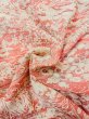 画像12: N0130G  女性用 小紋  シルク（正絹）  淡い 珊瑚色, ぼたん 【中古】 【USED】 【リサイクル】 ★★★☆☆ (12)