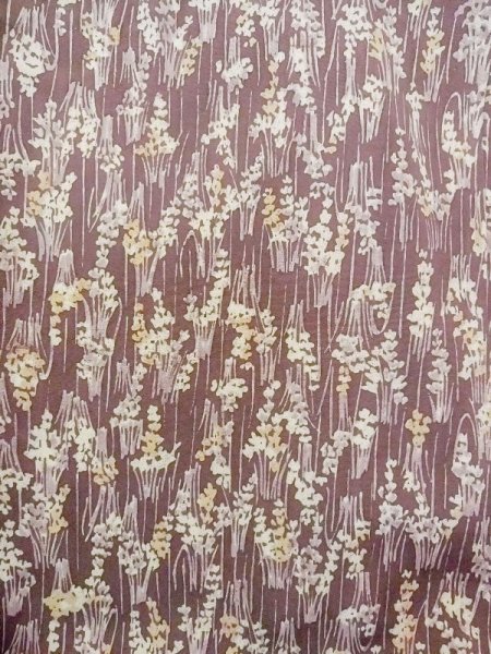 画像4: N0130H Mint  女性用 小紋  シルク(正絹)  紫み 茶色, あやめ 【中古】 【USED】 【リサイクル】 ★★★★☆ (4)