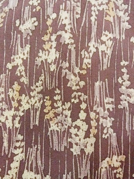 画像5: N0130H Mint  女性用 小紋  シルク(正絹)  紫み 茶色, あやめ 【中古】 【USED】 【リサイクル】 ★★★★☆ (5)