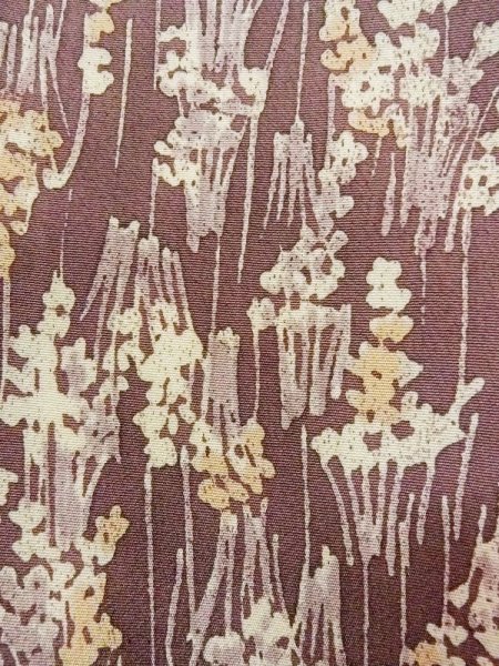 画像6: N0130H Mint  女性用 小紋  シルク(正絹)  紫み 茶色, あやめ 【中古】 【USED】 【リサイクル】 ★★★★☆ (6)