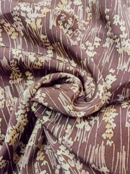 画像12: N0130H Mint  女性用 小紋  シルク(正絹)  紫み 茶色, あやめ 【中古】 【USED】 【リサイクル】 ★★★★☆ (12)