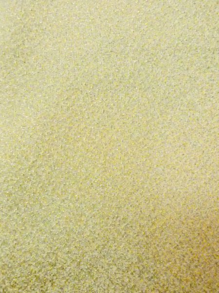 画像5: N0130L  女性用 色無地　シルク（正絹）  淡い 黄緑色,  【中古】 【USED】 【リサイクル】 ★★★☆☆ (5)