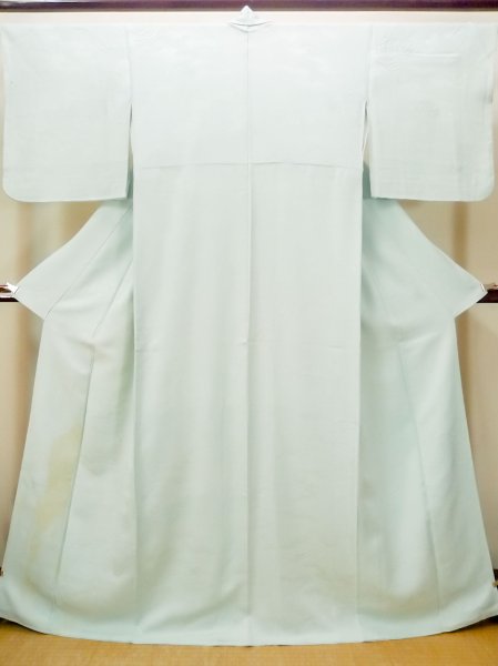 画像1: N0130N  女性用 色無地  シルク（正絹） 淡い 薄い 水色,  【中古】 【USED】 【リサイクル】 ★★☆☆☆ (1)