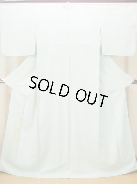 画像1: N0130N  女性用 色無地  シルク（正絹） 淡い 薄い 水色,  【中古】 【USED】 【リサイクル】 ★★☆☆☆ (1)