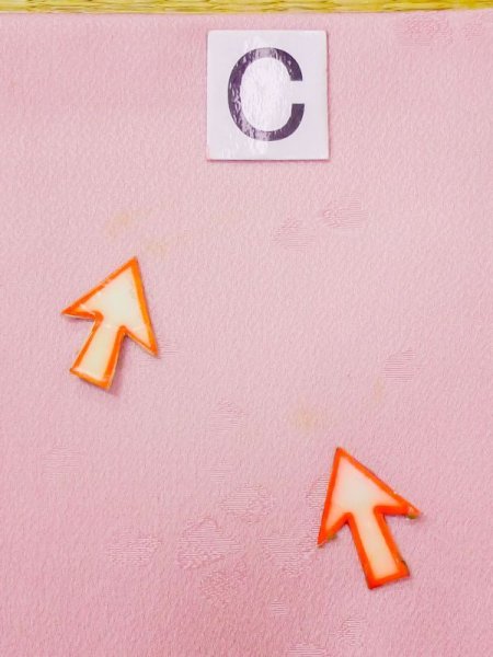 画像14: N0130R  女性用 色無地  シルク(正絹)   桃色, ぼかし 【中古】 【USED】 【リサイクル】 ★★☆☆☆ (14)