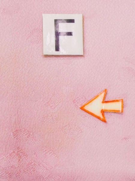 画像17: N0130R  女性用 色無地  シルク(正絹)   桃色, ぼかし 【中古】 【USED】 【リサイクル】 ★★☆☆☆ (17)