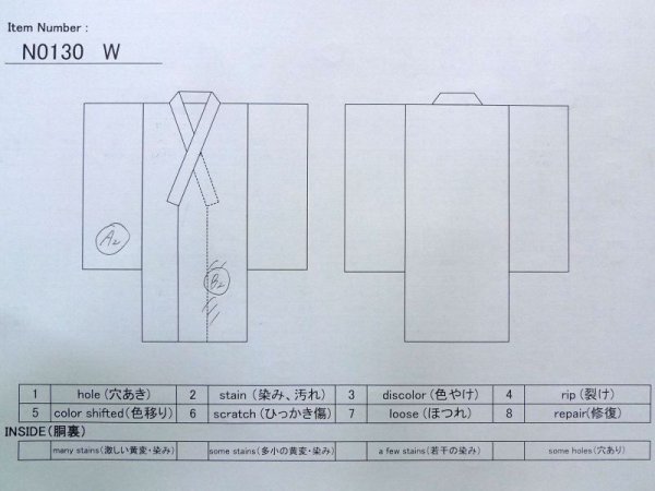 画像12: N0130W  女性用 色無地  シルク(正絹) 淡い 灰色がかった 桃色,  【中古】 【USED】 【リサイクル】 ★★☆☆☆ (12)