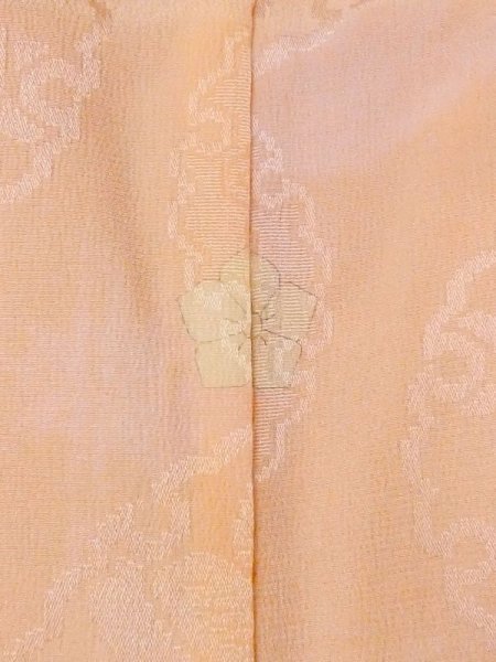 画像3: N0131C  女性用 子供用 子供用じゅばん すそに綿入り シルク(正絹) 淡い  桃色, 橘 【中古】 【USED】 【リサイクル】 ★★☆☆☆ (3)