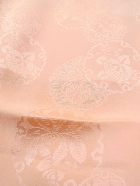 画像10: N0131C  女性用 子供用 子供用じゅばん すそに綿入り シルク(正絹) 淡い  桃色, 橘 【中古】 【USED】 【リサイクル】 ★★☆☆☆ (10)