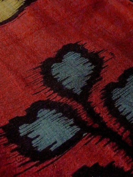 画像8: N0209C  女性用 羽織  シルク(正絹)  深い えんじ, 桐 【中古】 【USED】 【リサイクル】 ★☆☆☆☆ (8)