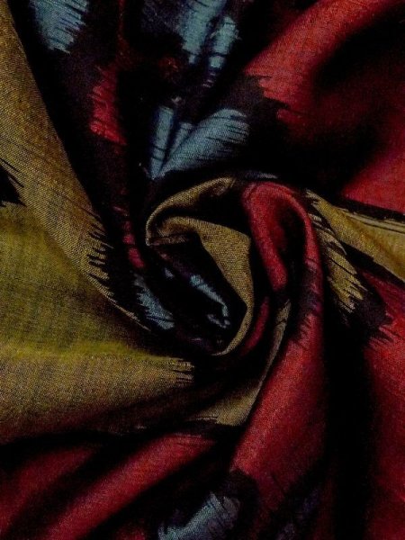 画像10: N0209C  女性用 羽織  シルク(正絹)  深い えんじ, 桐 【中古】 【USED】 【リサイクル】 ★☆☆☆☆ (10)