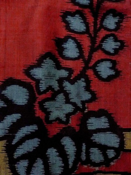 画像5: N0209D  女性用 羽織  シルク(正絹)  深い えんじ, 桐 【中古】 【USED】 【リサイクル】 ★☆☆☆☆ (5)