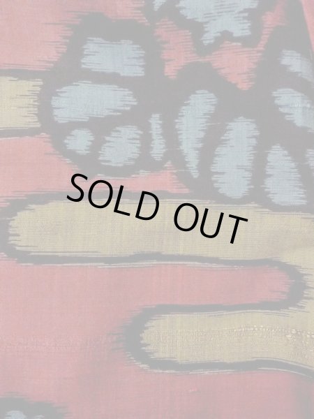 画像6: N0209D  女性用 羽織  シルク（正絹）  深い えんじ, 桐 【中古】 【USED】 【リサイクル】 ★☆☆☆☆ (6)