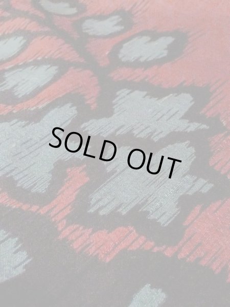 画像8: N0209D  女性用 羽織  シルク（正絹）  深い えんじ, 桐 【中古】 【USED】 【リサイクル】 ★☆☆☆☆ (8)