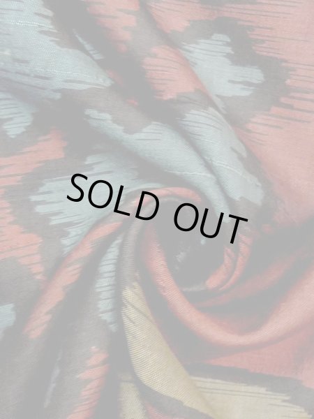 画像9: N0209D  女性用 羽織  シルク（正絹）  深い えんじ, 桐 【中古】 【USED】 【リサイクル】 ★☆☆☆☆ (9)