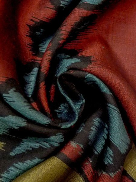 画像10: N0209D  女性用 羽織  シルク(正絹)  深い えんじ, 桐 【中古】 【USED】 【リサイクル】 ★☆☆☆☆ (10)