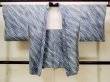 画像1: N0209G  女性用 羽織  シルク（正絹）  淡い 紺, 線 【中古】 【USED】 【リサイクル】 ★★☆☆☆ (1)