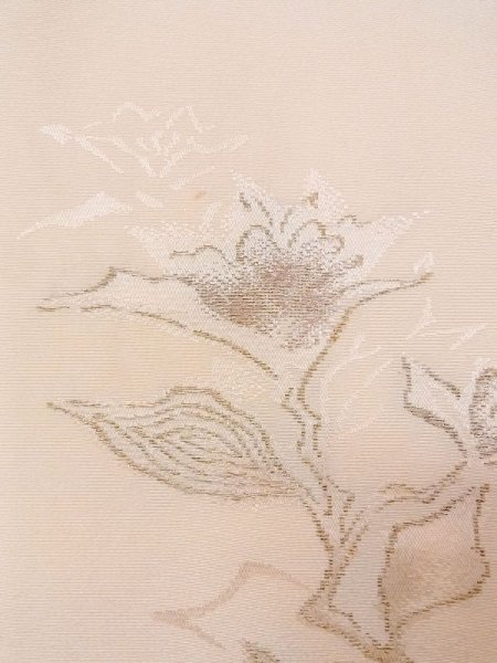 画像5: N0209I  女性用 羽織  シルク(正絹) 淡い 薄い 桃色, 花 【中古】 【USED】 【リサイクル】 ★★★☆☆ (5)