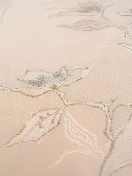 画像9: N0209I  女性用 羽織  シルク(正絹) 淡い 薄い 桃色, 花 【中古】 【USED】 【リサイクル】 ★★★☆☆ (9)