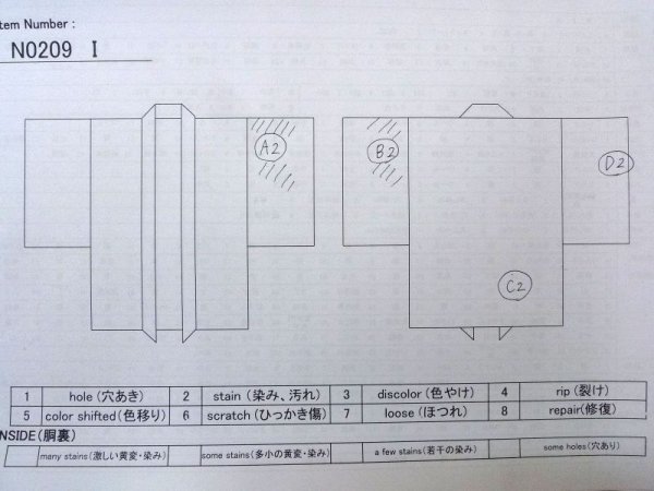 画像13: N0209I  女性用 羽織  シルク(正絹) 淡い 薄い 桃色, 花 【中古】 【USED】 【リサイクル】 ★★★☆☆ (13)