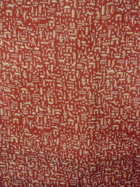 画像3: N0209L  女性用 羽織  シルク(正絹)   茶色, 鳥 【中古】 【USED】 【リサイクル】 ★★★☆☆ (3)