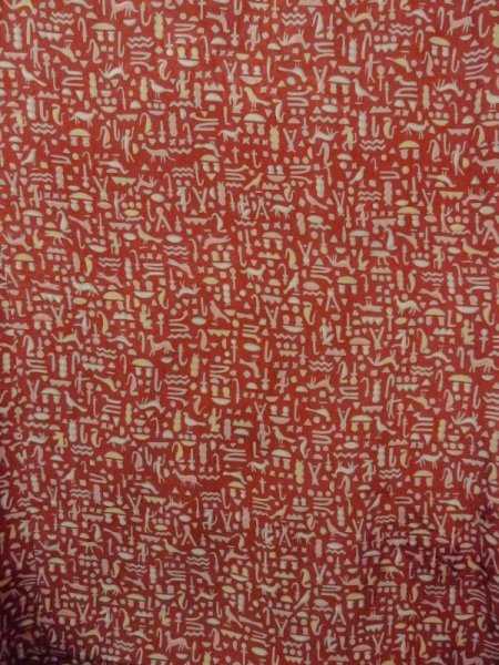 画像4: N0209L  女性用 羽織  シルク(正絹)   茶色, 鳥 【中古】 【USED】 【リサイクル】 ★★★☆☆ (4)