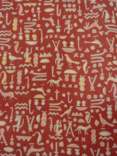 画像7: N0209L  女性用 羽織  シルク(正絹)   茶色, 鳥 【中古】 【USED】 【リサイクル】 ★★★☆☆ (7)