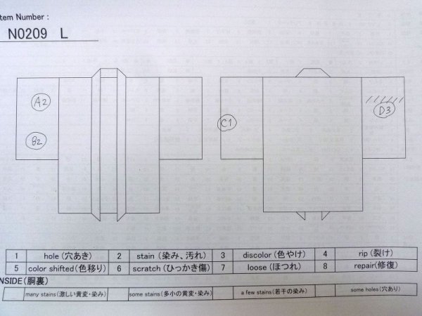 画像13: N0209L  女性用 羽織  シルク(正絹)   茶色, 鳥 【中古】 【USED】 【リサイクル】 ★★★☆☆ (13)